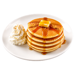 TORRE DE PANCAKE CON FRUTA